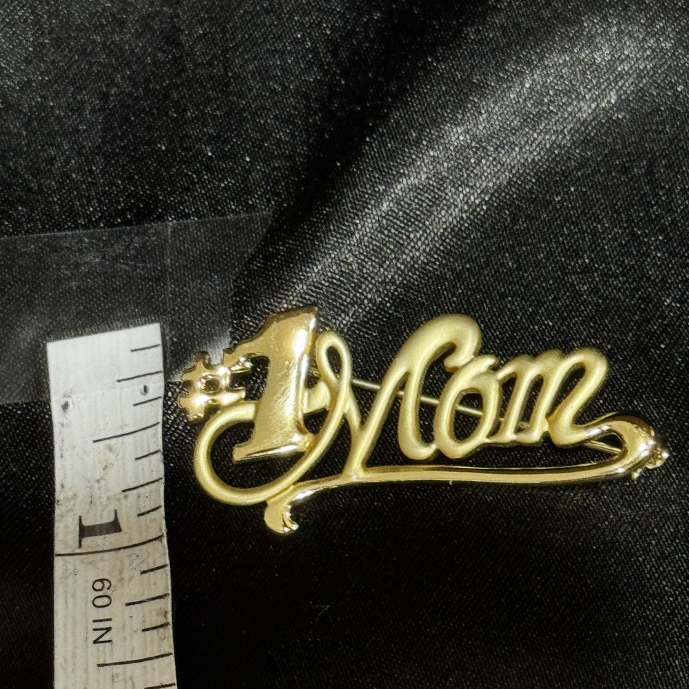 Mom Brooch #1 Brooch Gold Tone